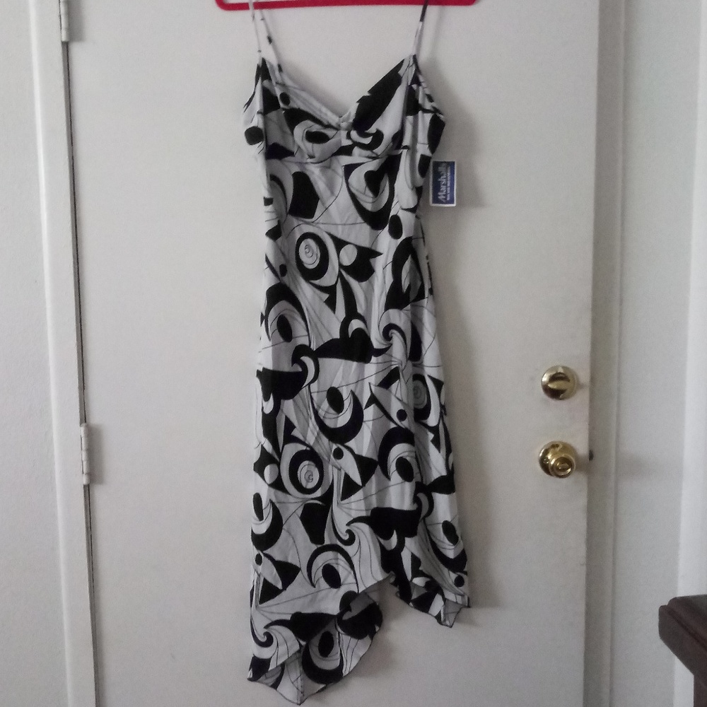 Grey and Black Dress